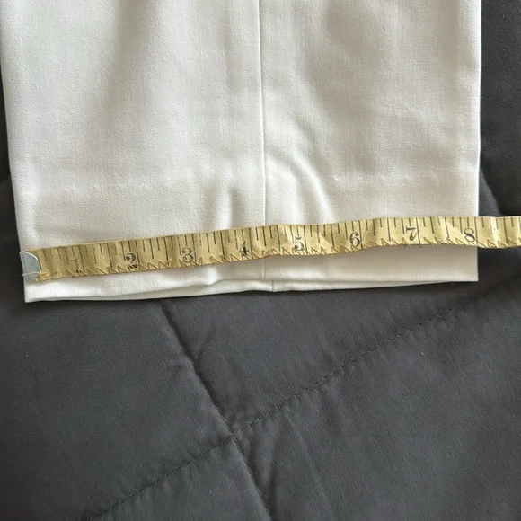 Jones New York Signature lined white pants-8 - Picture 5 of 6